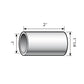 S.3008 Top Link Conversion Bushing (Fits CAT. 3 to 2) Fits White Oliver