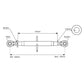 S.304 Top Link Standard Duty (Fits CAT.1/2) Ball and Ball, Min mm: 525mm Fits Fo