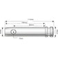 S.3173 Top Link Pin - Standard (Fits CAT. 0), ( )