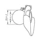 Lower Link Ball, Guide Cone and Linch Pin (Fits CAT. 2/2) Fits Fiat