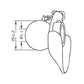 Lower Link Ball, Guide Cone and Linch Pin (Fits CAT. 2/2) Fits Fiat