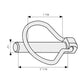 S.33013 Pear Linch Pin, Pin 12mm x 52mm ( ) Fits Massey Ferguson