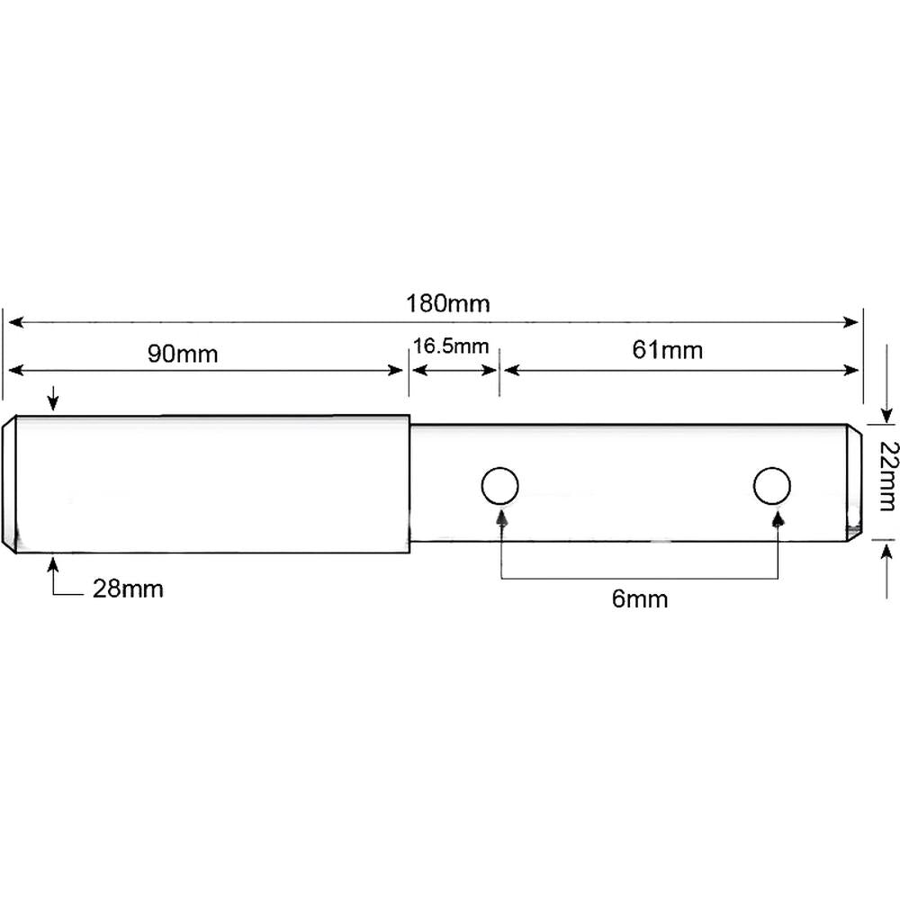 S.3540 Lower Link Implement Pin - Dual (Fits CAT. 1/2) Fits Vicon