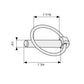 S.37 Round Linch Pin, Pin Ø6mm x 44.5mm ( ) Fits Massey Ferguson