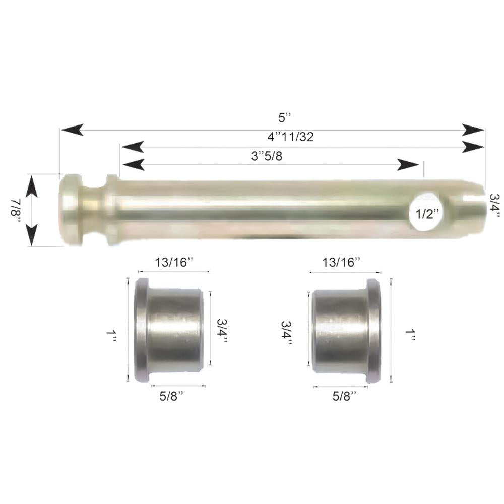 S.3872 Agripak Top Link Pin and Conversion Bushing (Fits CAT. 1 to 2)