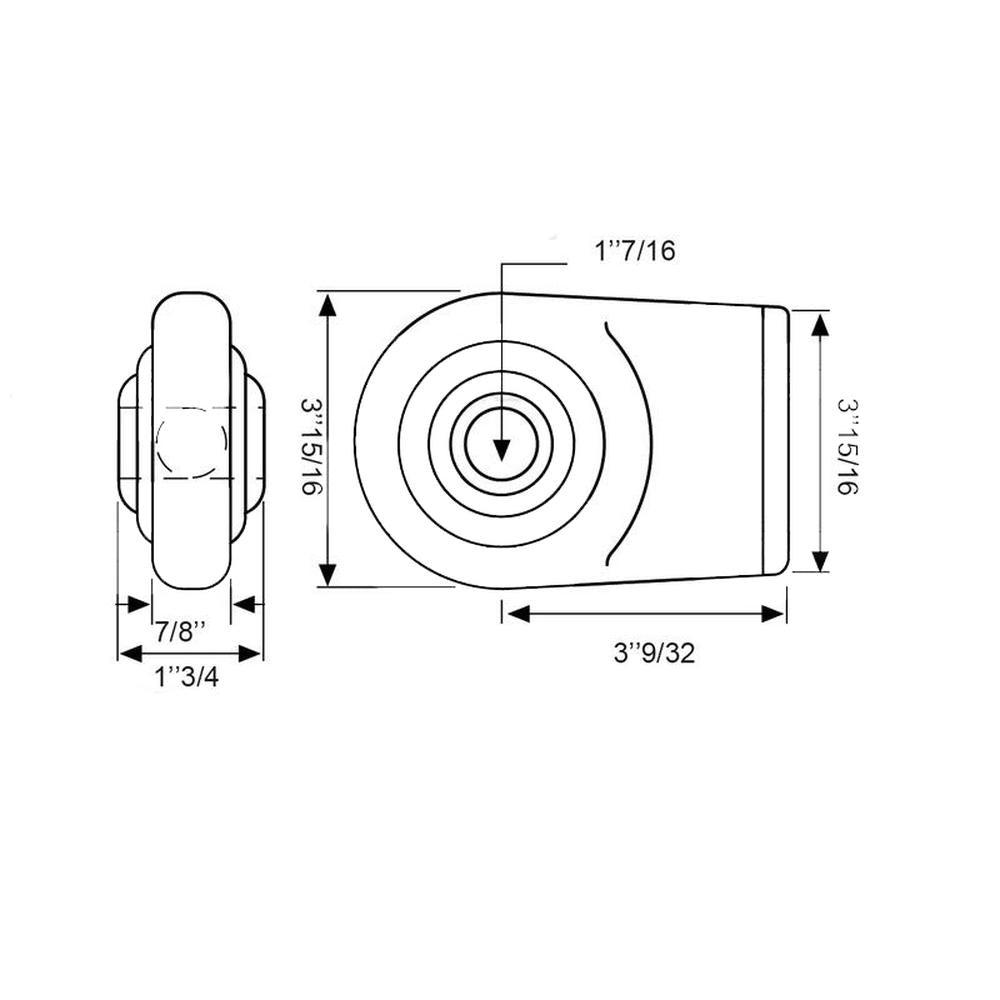Lower Link Weld On Ball End Category 3 Working Length 3-9/32" I.D. 1-7/16"