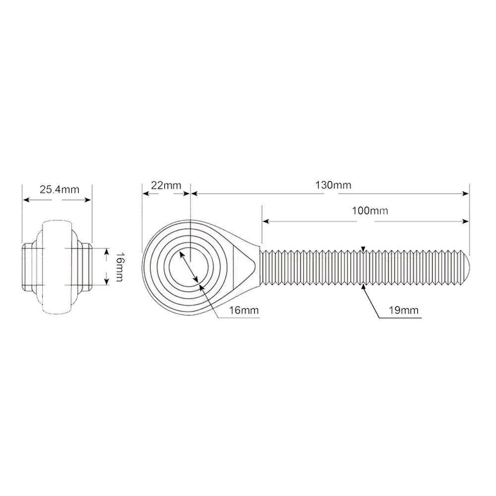 S.4422 Top Link - Ball End (Fits CAT.0)