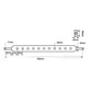 S.49123 Linkage Drawbar (Fits CAT. 1) No. holes: 5, 520mm