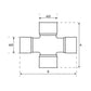 S.51153 Universal Joint - 32 x 76 & 27 x 94mm (Standard Duty) Fits Claas