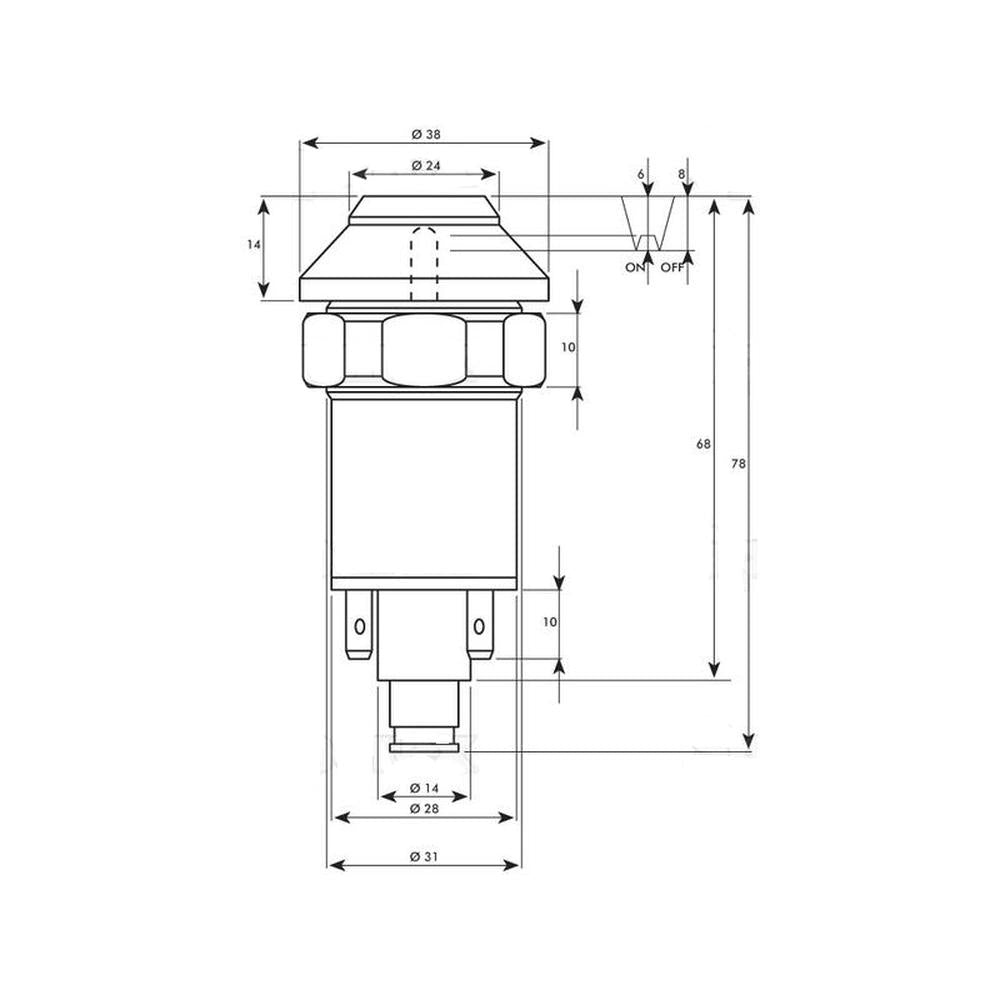 S.52843 Switch, 3 Point Lift Fits Massey Ferguson