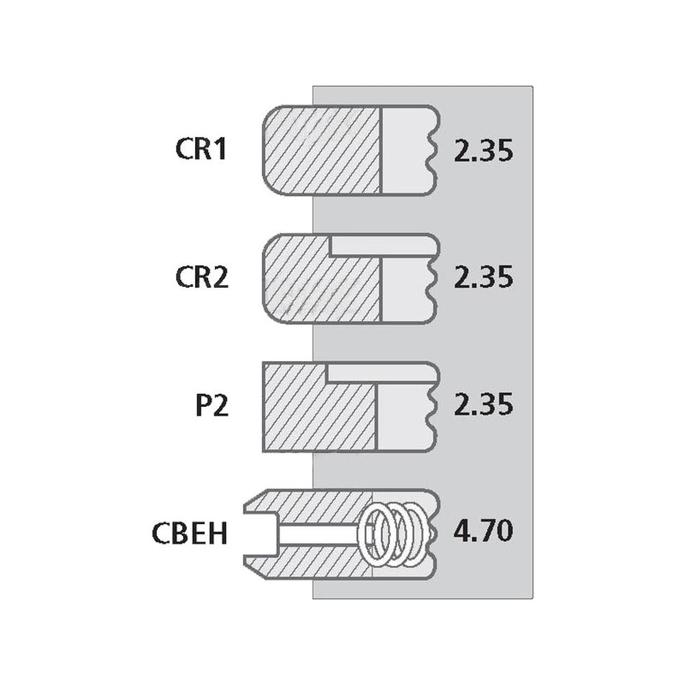 S.64216 Piston Ring Fits Zetor