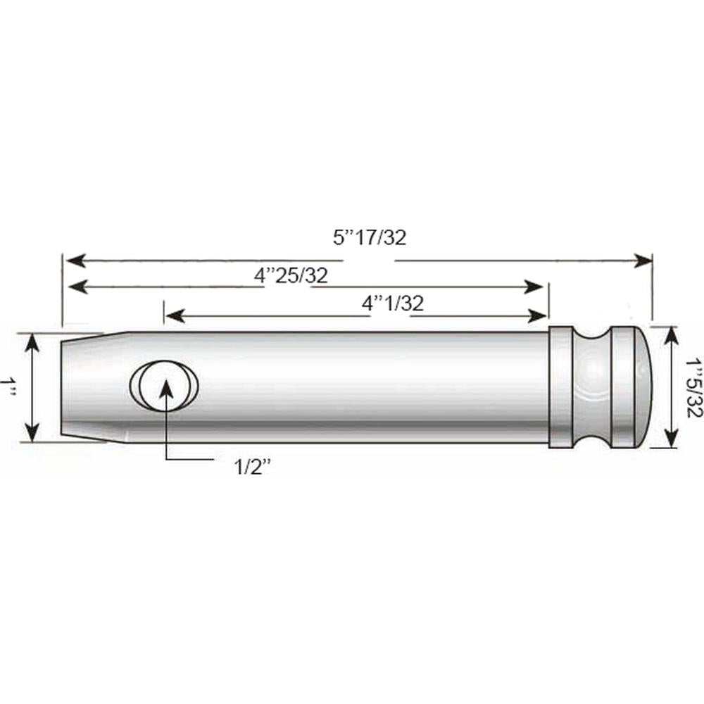 S.69 Top Link Pin - Standard (Fits CAT. 2), ( ) Fits Leyland