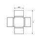 S.72447 Universal Joint - 23.8 x 61.2mm (Standard Duty) Fits Claas