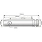 S.77 Top Link Pin - Standard (Fits CAT. 1) Fits Allis Chalmers