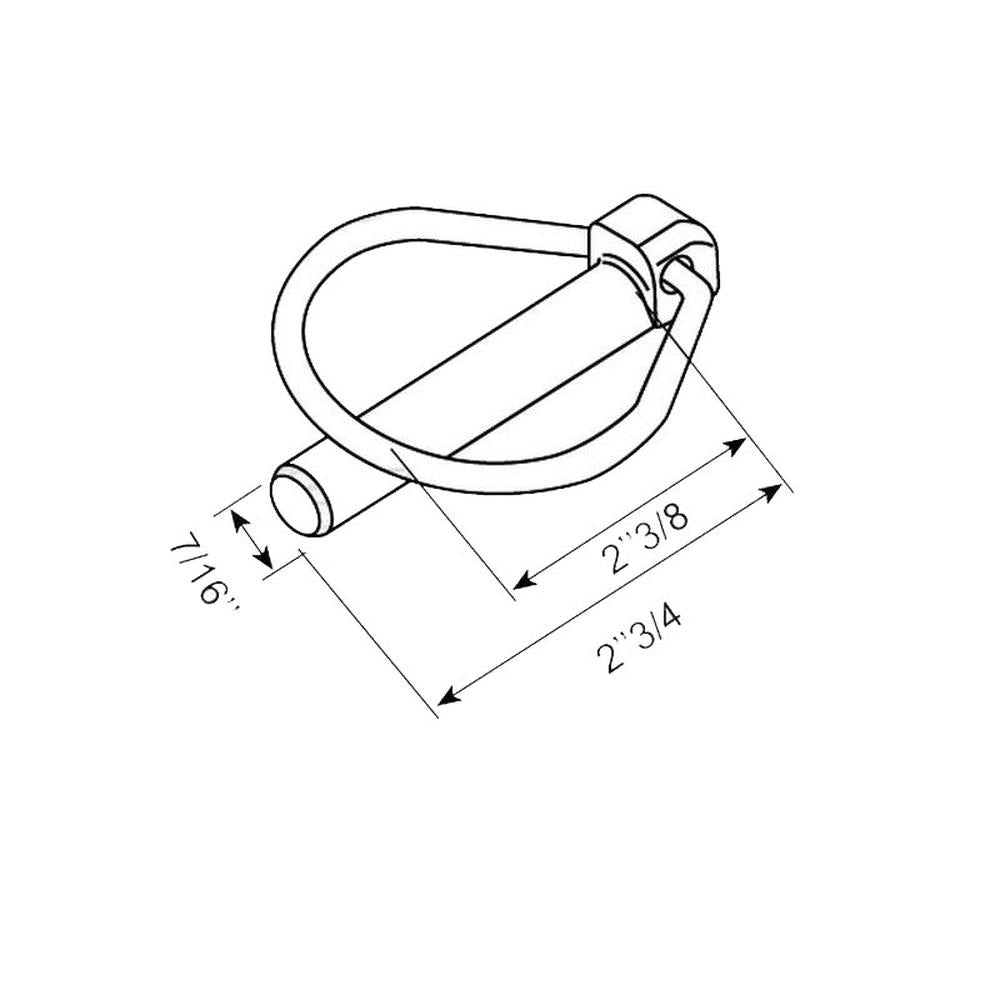 S.8460 Pear Linch Pin, Pin 11mm x 70mm ( ) Fits Vicon