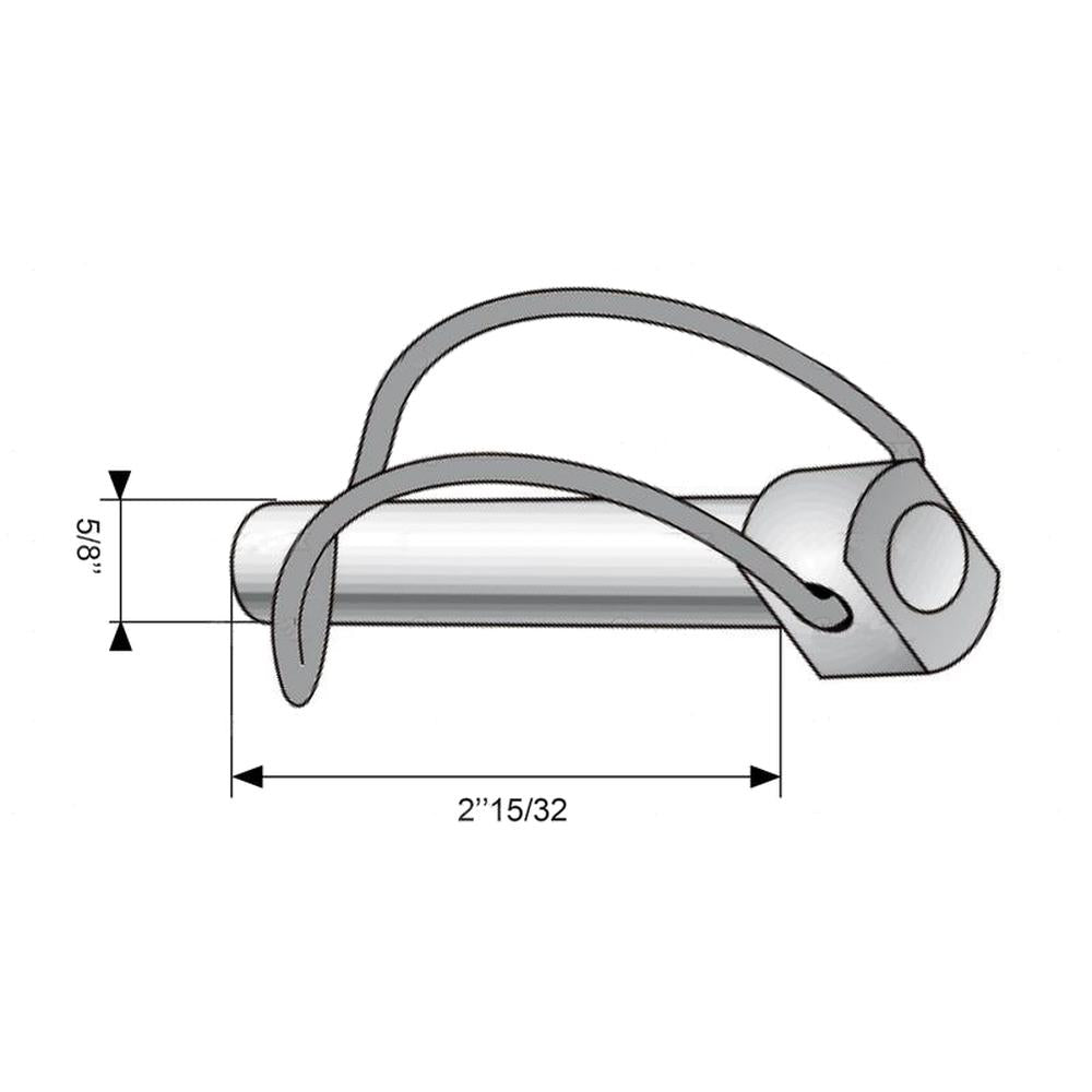 S.8605 Stabalizer Pin, Pin Ã16mm x 62mm ( ) Fits Ford/New Holland