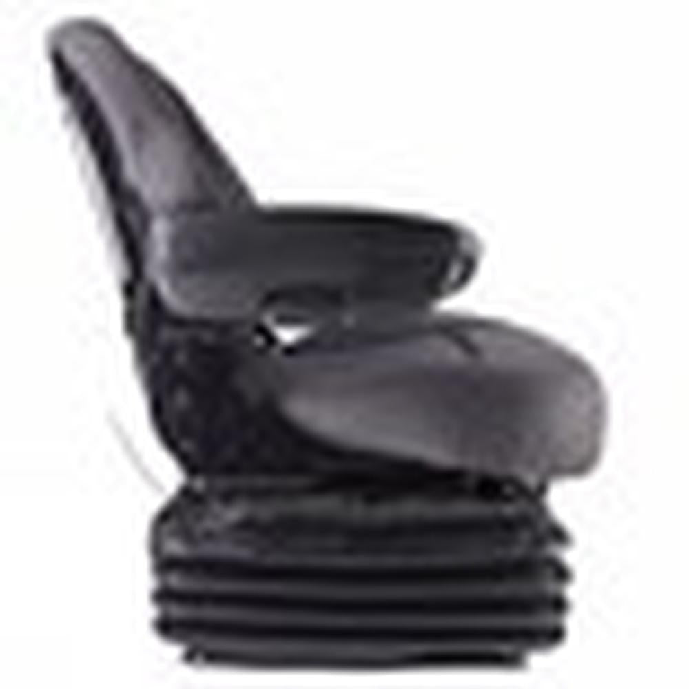 S1999934 Sears Mid Back Seat, Gray Fabric w/Air Suspension - Fits John Deere