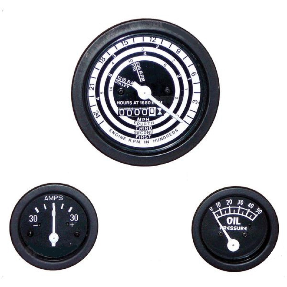 S60021 Instrument Gauge Kits Proofmeter Amp and Oil Fits Ford Tractor Model 8N