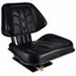 S8301276 Low Back Seat, Black Vinyl w/Mechanical Suspension Fits Massey Ferguson