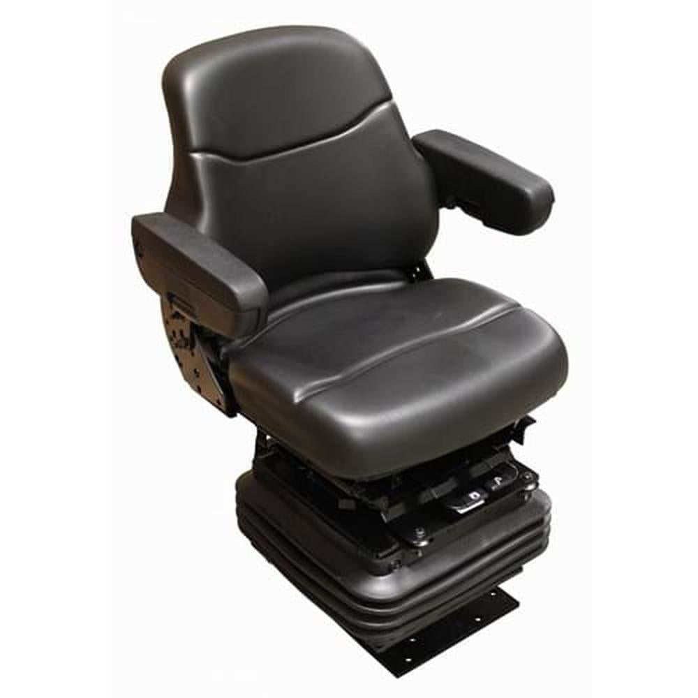Mid Back Vinyl Seat w/ Mechanical Suspension Fits Caterpillar AT377302 AT407315