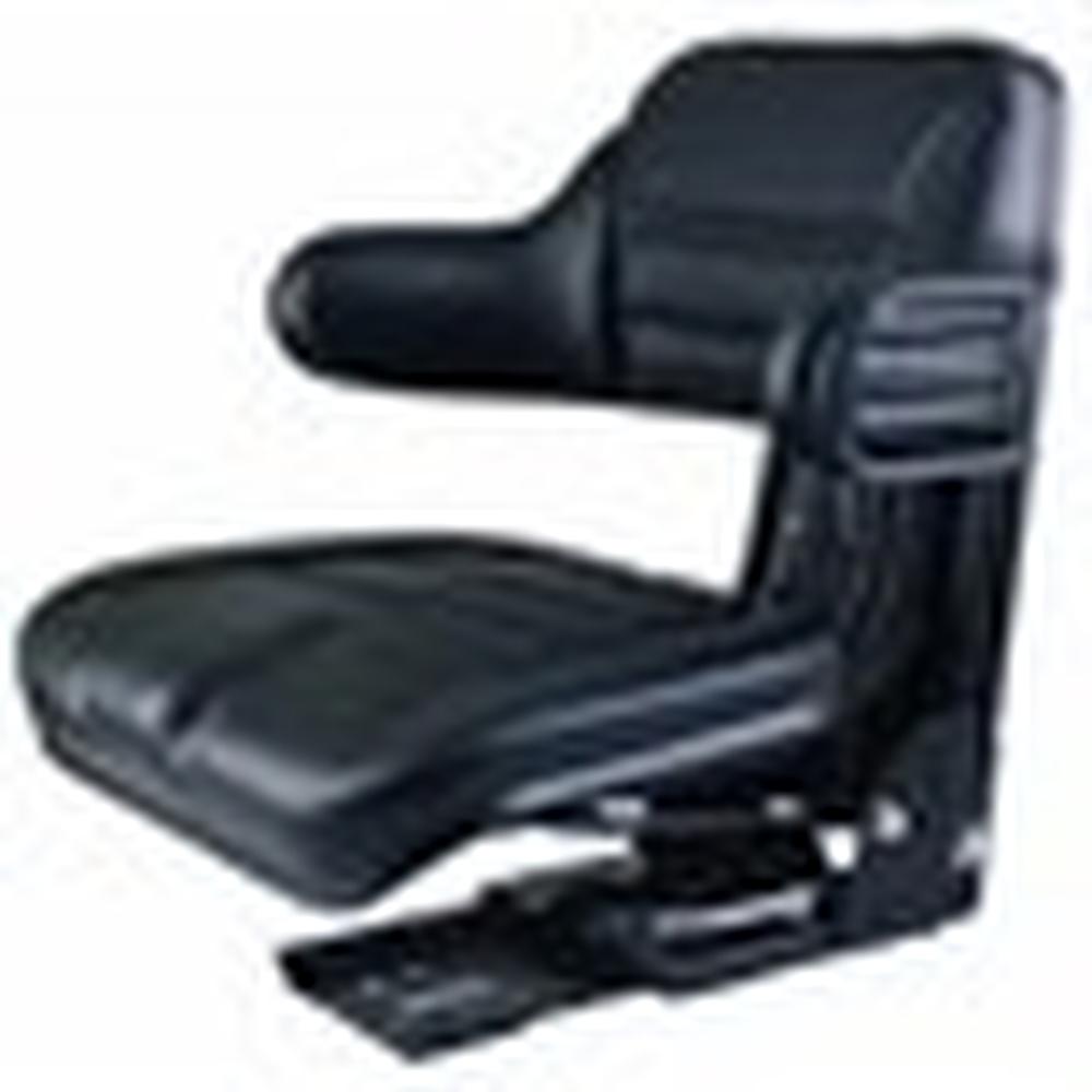 S830685 Wrap-Around Seat, Black Vinyl w/ Mechanical Suspension Fits Mahindra