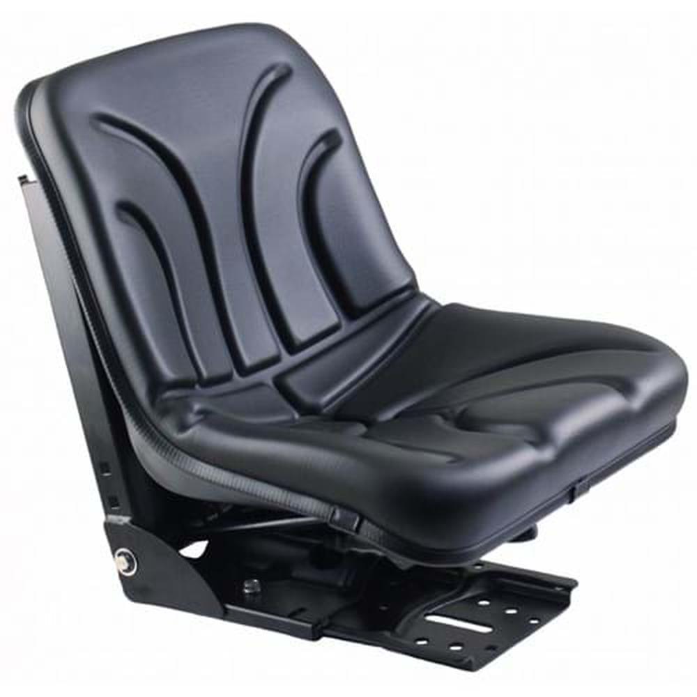 S830807 Bucket Seat, Black Vinyl w/ Mechanical Suspension Fits Kubota