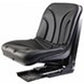 S830807 Bucket Seat, Black Vinyl w/ Mechanical Suspension Fits John Deere
