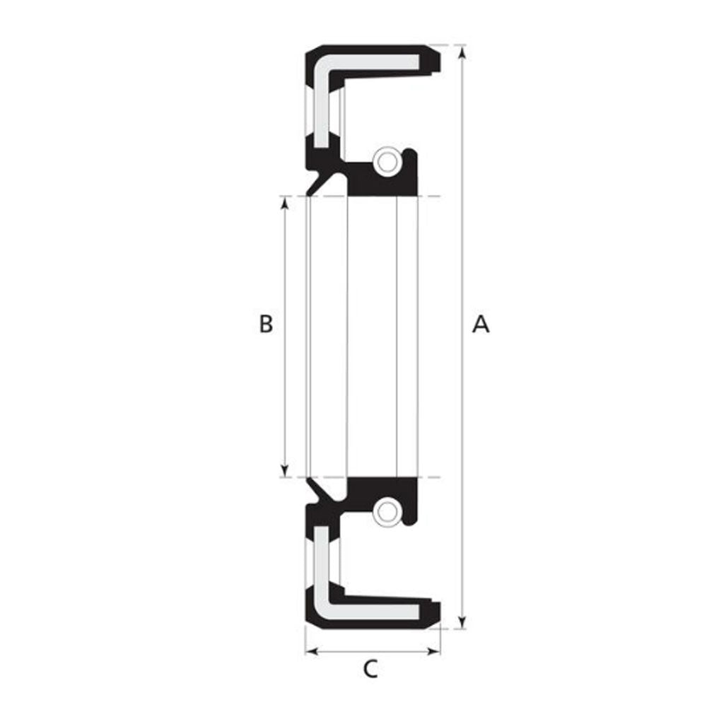 SBA198636040 Front Crankshaft Seal Fits Ford New Holland 1000 1100 1200 130
