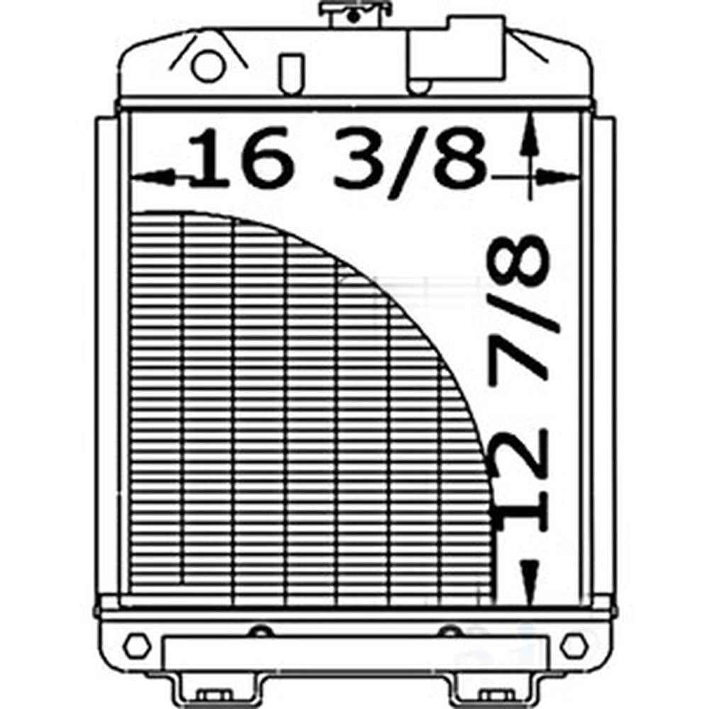 SBA310100031 Radiator Fits Ford New Holland Compact Tractor 1600 1700 1000