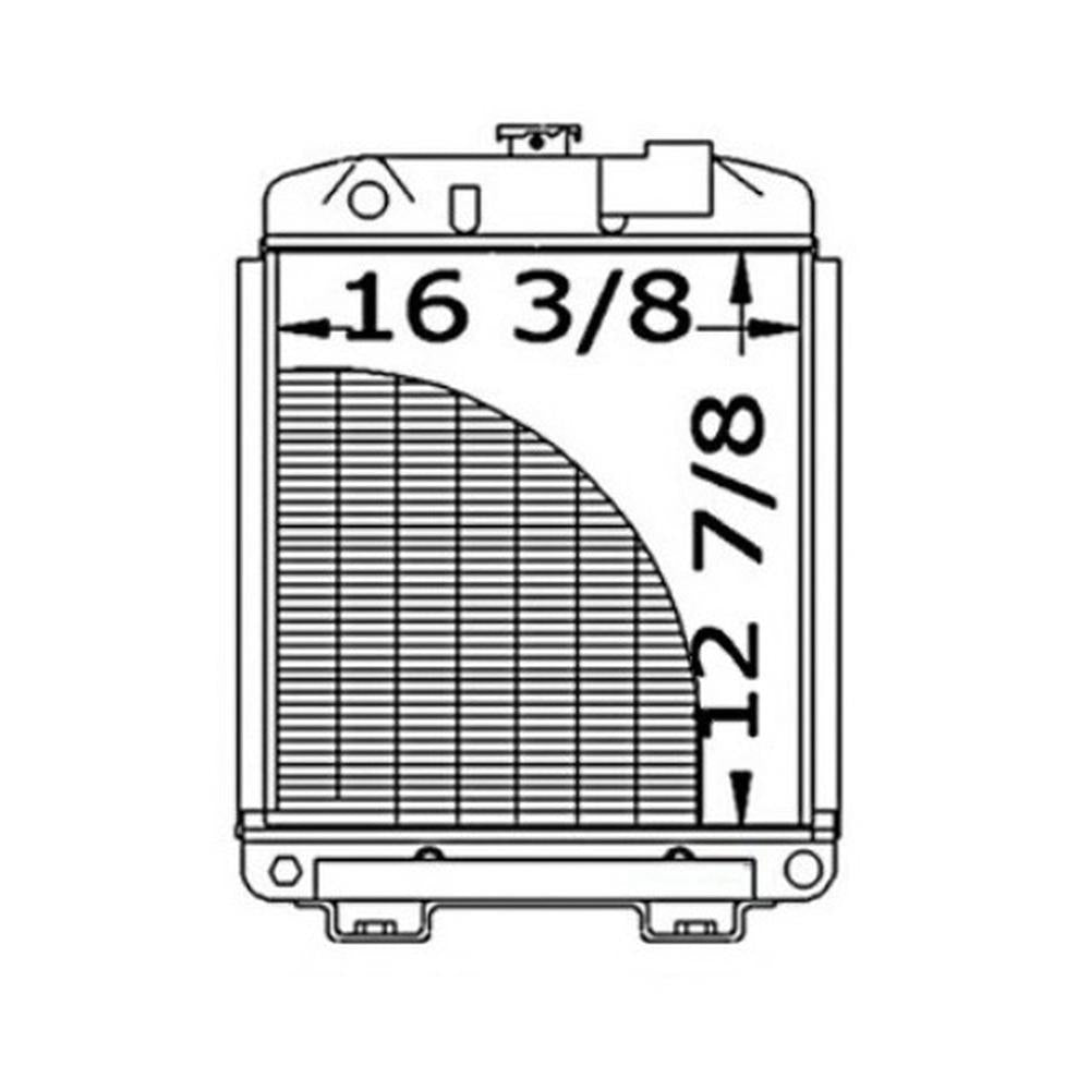 SBA310100031 Radiator Fits Ford New Holland Compact Tractor 1600 1700 1000