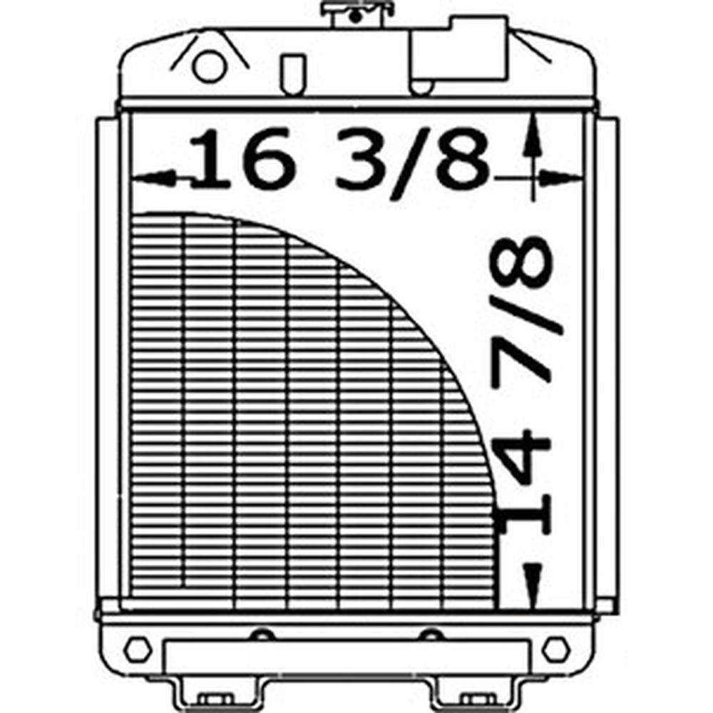 Radiator Fits 1900 Fits Ford 1900 A-SBA310100280 A-SBA310100280-A SBA310100280 S