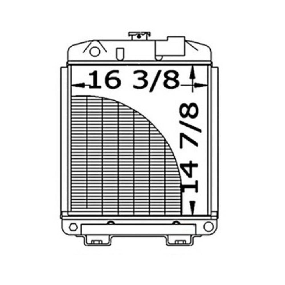 Radiator Fits 1900 Fits Ford 1900 A-SBA310100280 A-SBA310100280-A SBA310100280 S