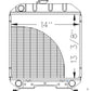 212076 Tractor Radiator, 13-3/8 x 13 x 1-7/8 - Fits Ford/New Holland 1120 +