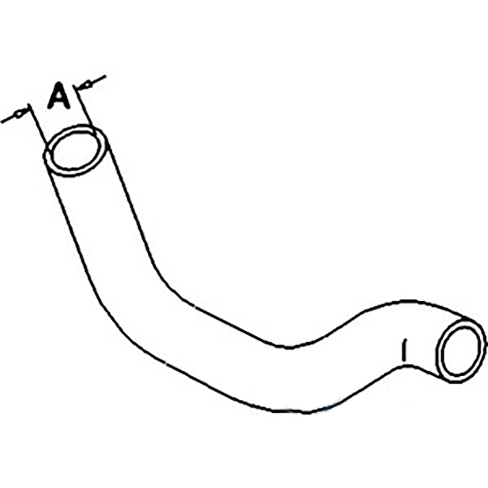 Radiator Hose - Upper 1700 1710 SBA310160450 Fits Ford