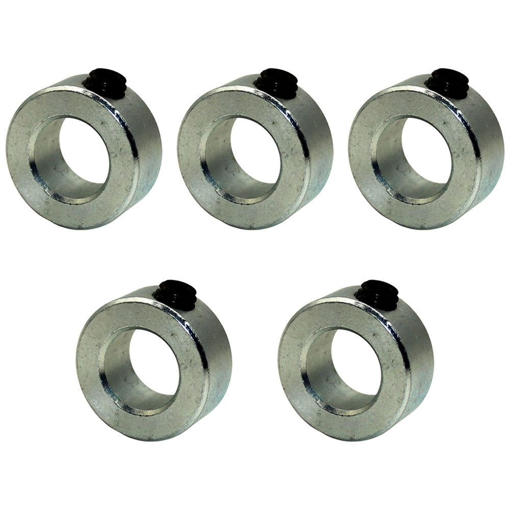 Qty 5: Solid Shaft Set Collars  Fits Universal Products Replaces SC-A-62