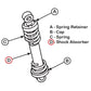 Seat Shock Absorber Fits John Deere Replaces AR27572-BSHNGS