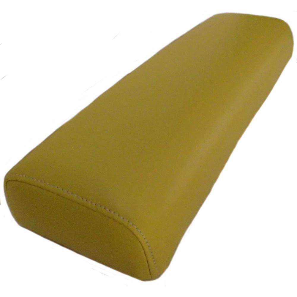 Straight Back Rest Yellow Vinyl Cover 2" Wood Backed Foam Fits John Deere