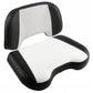 Seat Cushion Set- 2 Piece Vinyl Black/White Fits Allis Chalmers 175 D17 190 D15