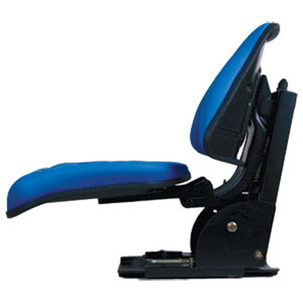 TF222BU Blue Trapezoid Back Full Suspension Flip-Up Seat Fits Ford Fits New Holl