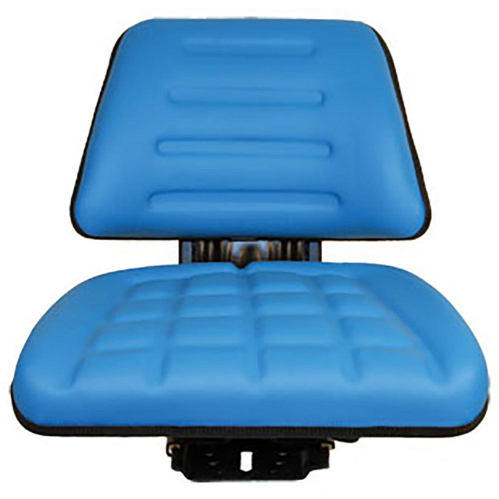 TF222BU Blue Trapezoid Back Full Suspension Flip-Up Seat Fits Ford Fits New Holl