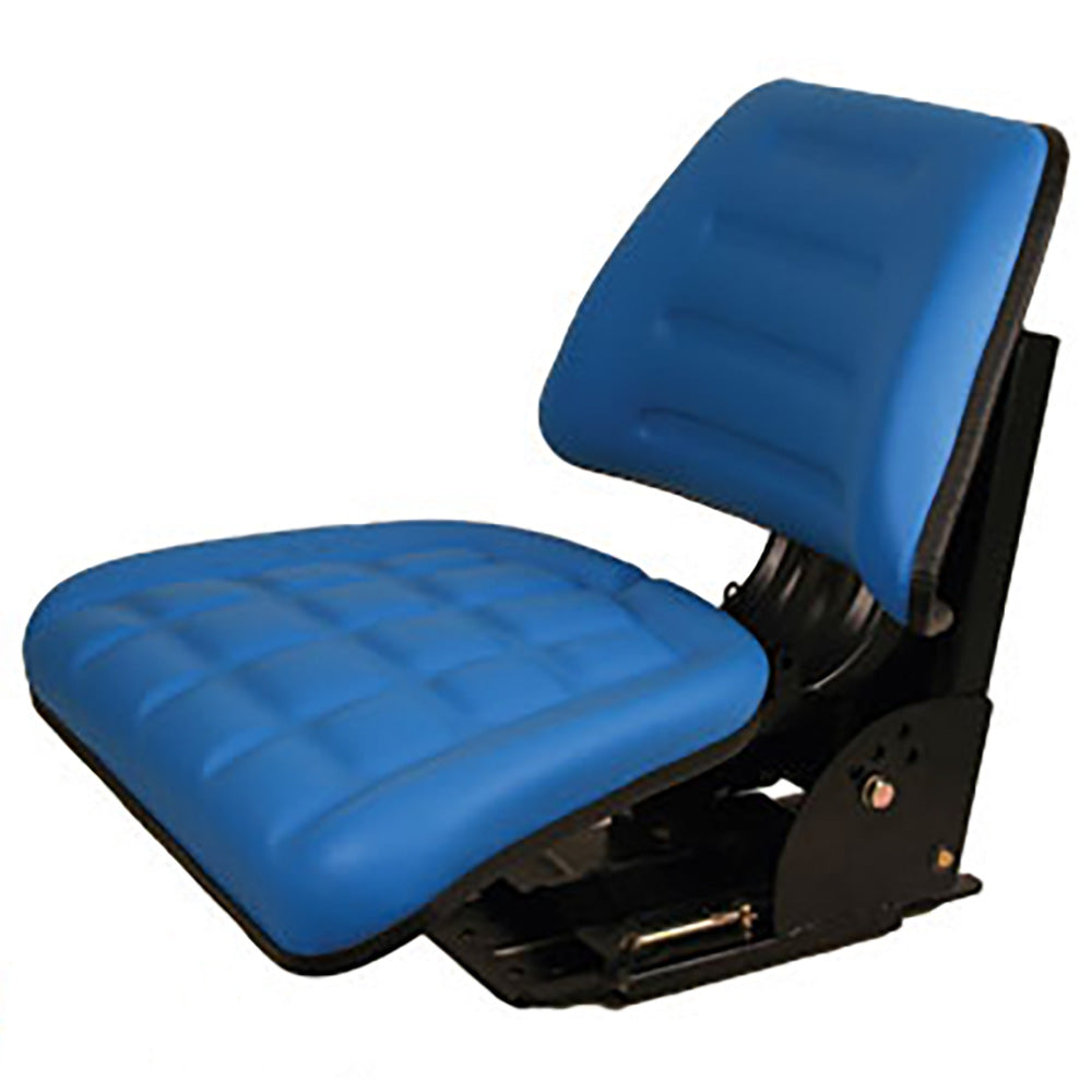 TF222BU Blue Trapezoid Back Full Suspension Flip-Up Seat Fits Ford Fits New Holl