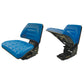 TF222BU Blue Trapezoid Back Full Suspension Flip-Up Seat Fits Ford Fits New Holl