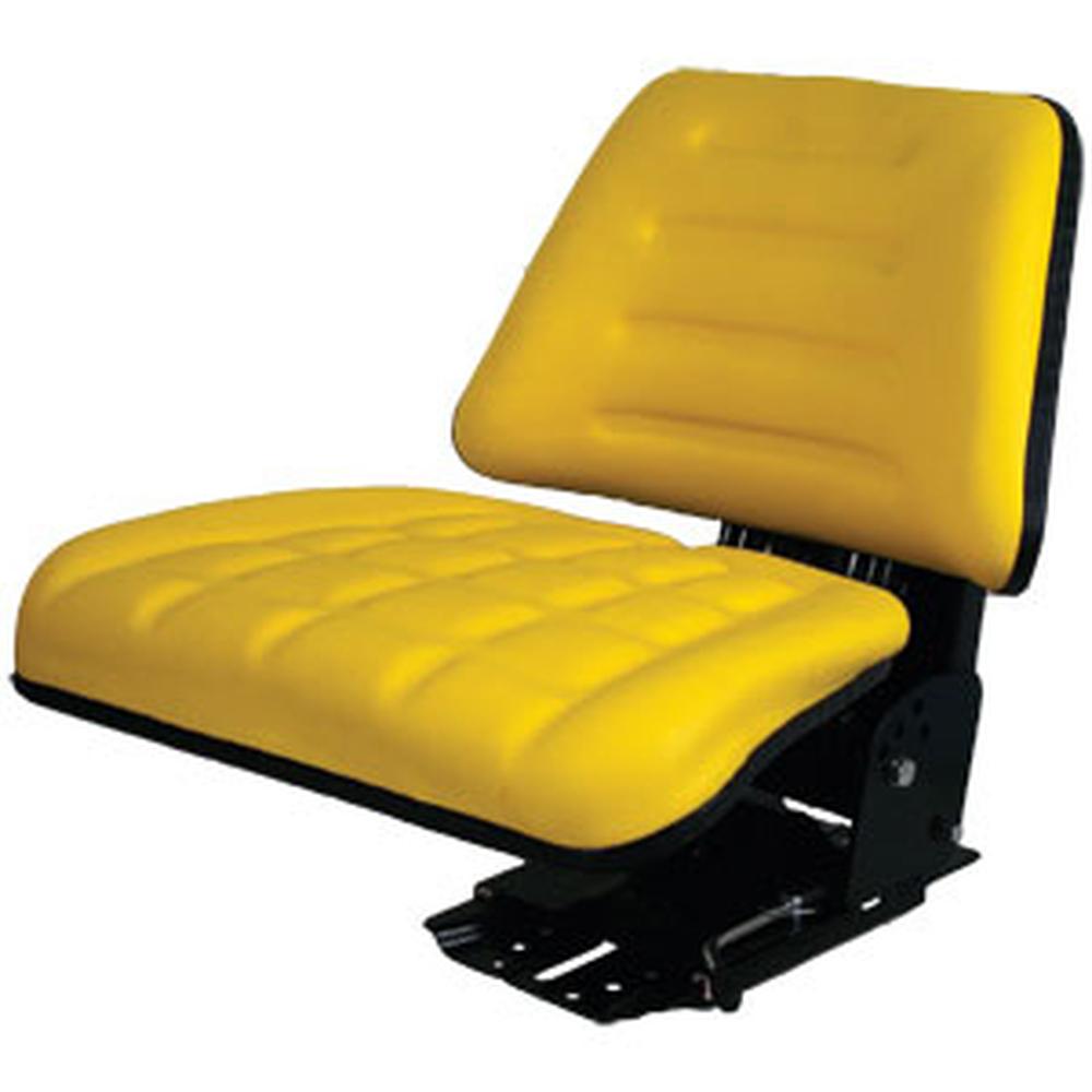 TF222YL Yellow Back Flip Up Seat Fits John Deere & Several Other Tractors
