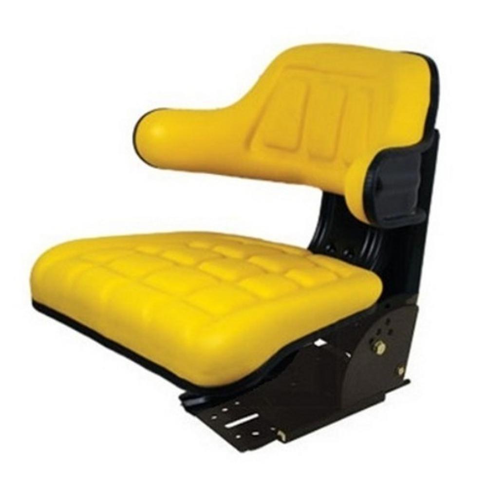 UNIVERSAL Tractor Yellow Vinyl Seat Fits John Deere 1020 2755 2940 2955 300 LB
