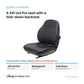 Seat Fits Dixie Chopper Replaces 40100-W