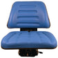 Seat Assembly Trapezoid Backed Vinyl Blue Fits Ford 4630 545 4130 5030 3930 445