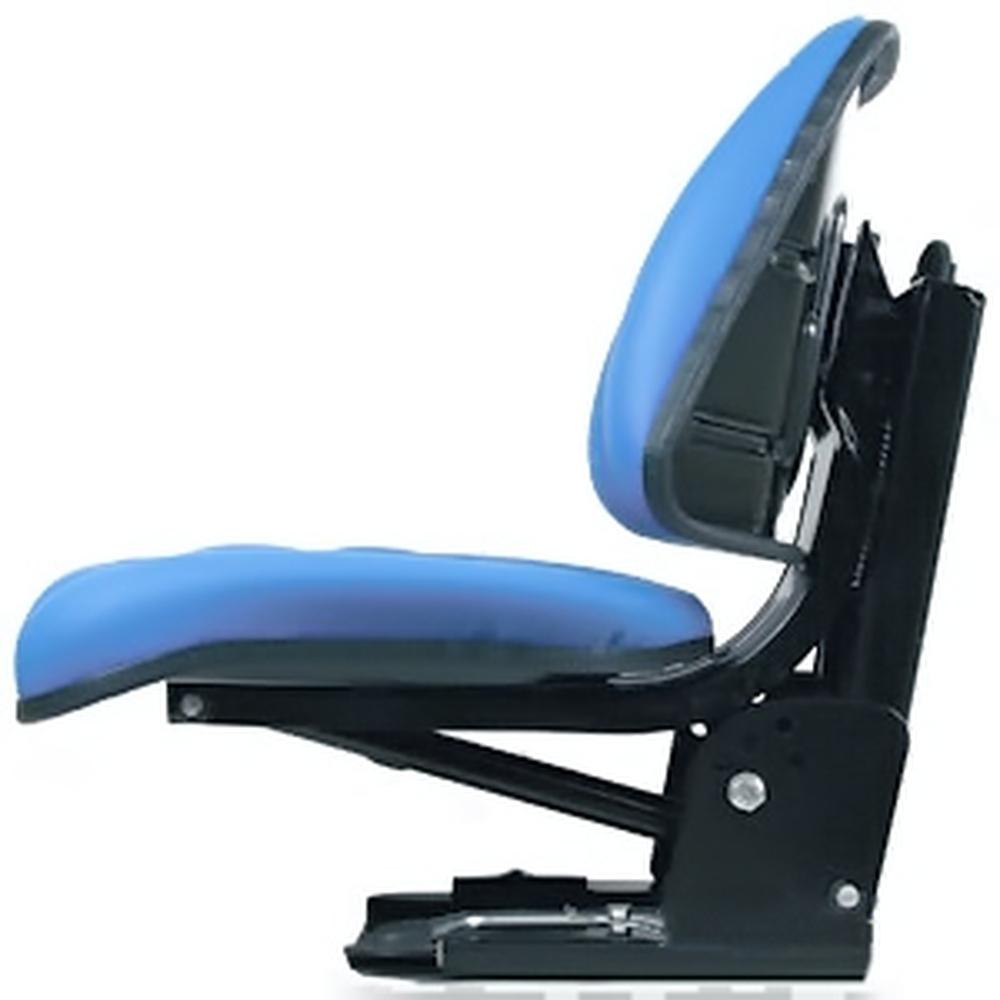 Seat Assembly Trapezoid Backed Vinyl Blue Fits Ford 4630 545 4130 5030 3930 445