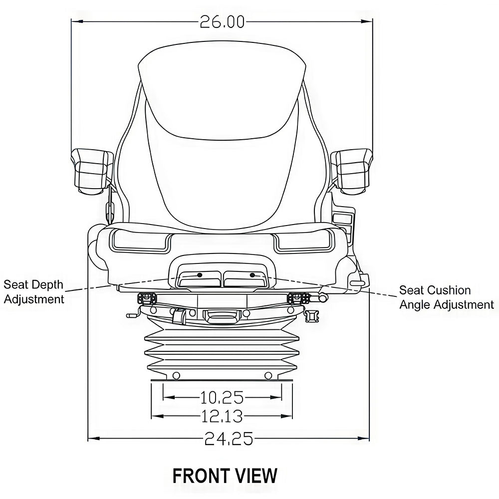 SEQ90-0089 - Seat & Air Suspension Assembly Replaces MSG95/741