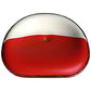 357518R91/WHITE-RED Red & White Pan Seat Fits Case/International Harvester