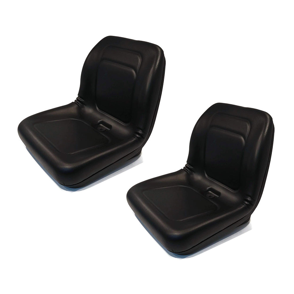 Qty 2: Black Vinyl Seat Fits John Deere Replaces LGT100BL